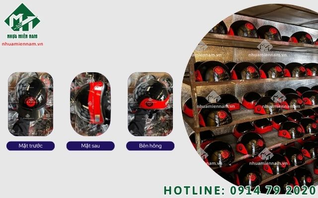 Chiến dịch in mũ bảo hiểm giá rẻ số lượng lớn dịp cận tết