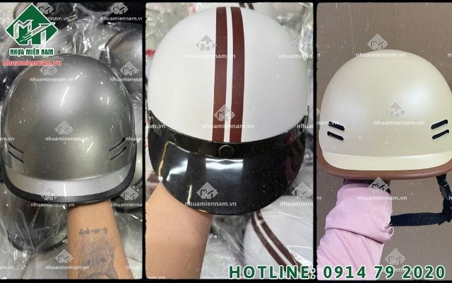 Công nghệ in logo nón bảo hiểm sắc nét, bền màu