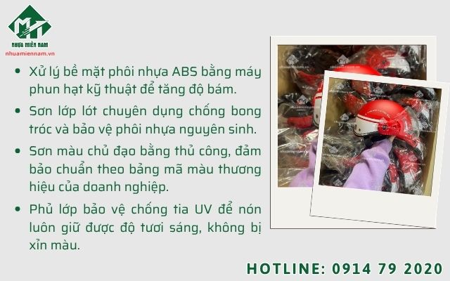 Đảm bảo tính đồng bộ nhận diện thương hiệu thông qua kỹ thuật sơn nón bảo hiểm