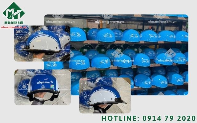 Đặt làm nón bảo hiểm trẻ em in logo cho con em nhân viên dịp quốc tế thiếu nhi
