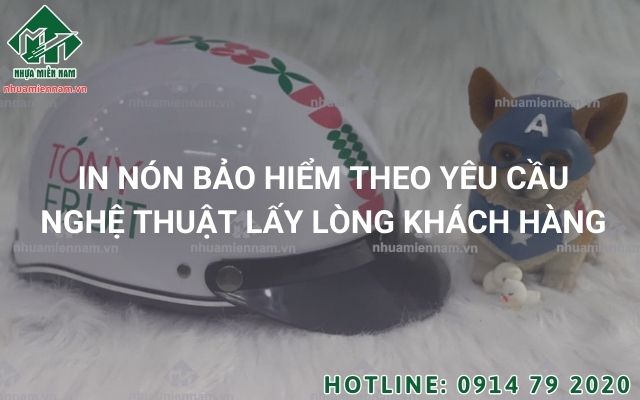 In nón bảo hiểm theo yêu cầu nghệ thuật lấy lòng khách hàng
