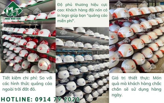 Lợi ích vượt trội khi sử dụng nón bảo hiểm quảng cáo trong marketing