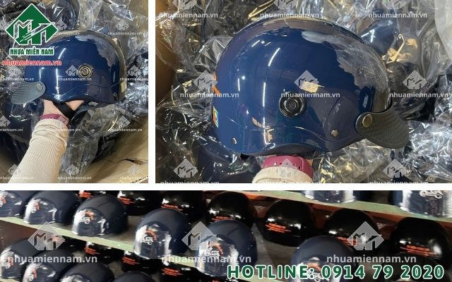 Quy trình từ duyệt mẫu thiết kế nón bảo hiểm đến sản xuất hàng loạt tại xưởng