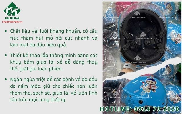 Ưu đãi cung cấp lớp lót nón bảo hiểm thay thế số lượng lớn