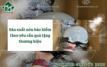 Sản xuất nón bảo hiểm theo yêu cầu quà tặng thương hiệu