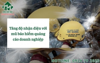 Tăng độ nhận diện với mũ bảo hiểm quảng cáo doanh nghiệp