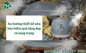 Xu hướng thiết kế nón bảo hiểm quà tặng đẹp và sang trọng