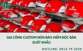 Gia công custom nón bảo hiểm độc bản xuất khẩu