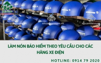 Làm nón bảo hiểm theo yêu cầu cho các hãng xe điện