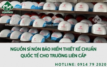 Nguồn sỉ nón bảo hiểm thiết kế chuẩn quốc tế cho trường liên cấp