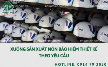 Xưởng sản xuất nón bảo hiểm thiết kế theo yêu cầu ngành bảo hiểm