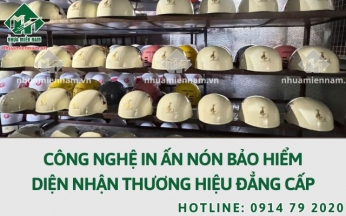 Công nghệ in ấn nón bảo hiểm diện nhận thương hiệu đẳng cấp