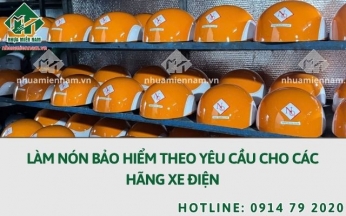 Nhận làm nón bảo hiểm theo yêu cầu cho các hãng xe điện 