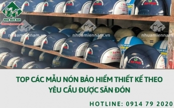 Top các mẫu nón bảo hiểm thiết kế theo yêu cầu được săn đón