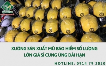 Xưởng sản xuất mũ bảo hiểm số lượng lớn giá sỉ cung ứng dài hạn