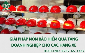 Giải pháp nón bảo hiểm quà tặng doanh nghiệp cho các hãng xe