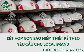Kết hợp nón bảo hiểm thiết kế theo yêu cầu cho local brand